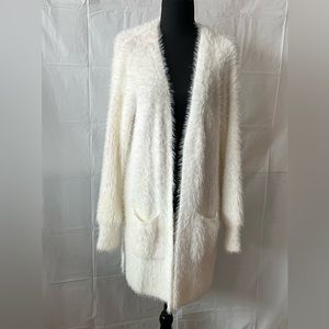 White Long Cardigan
